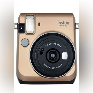 SOLD Instax Mini 70 Instant Camera w/ CASE - Gold